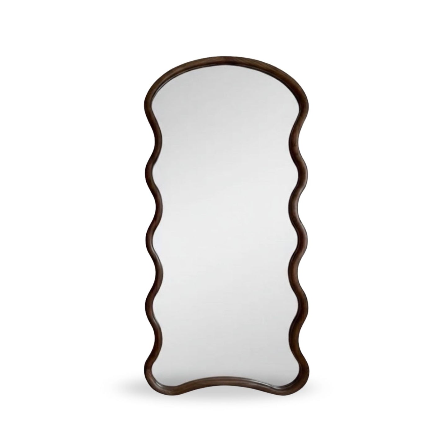 Espejo Ondas Macizo Nogal Cuerpo Entero 200x100cm