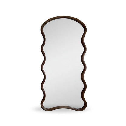 Espejo Ondas Macizo Nogal Cuerpo Entero 200x100cm