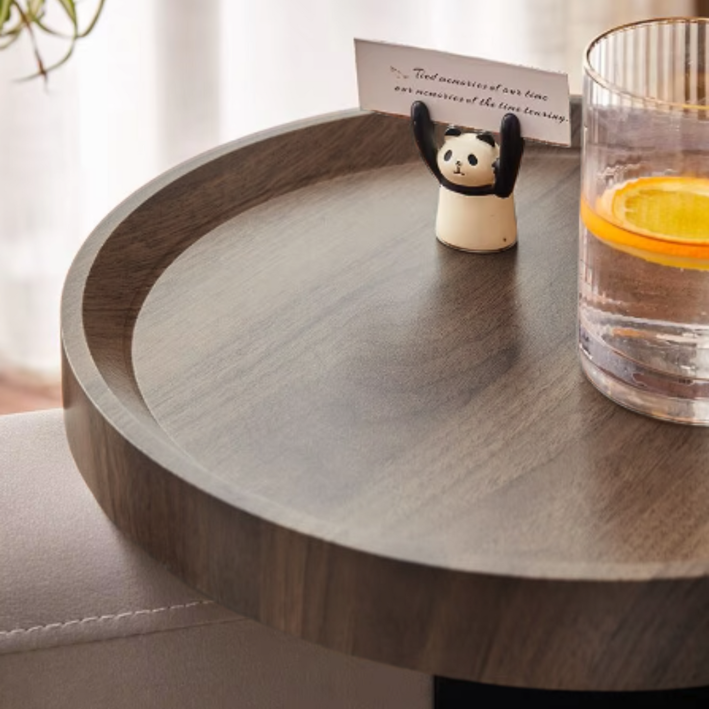 Mesa Para Sofá Café Redonda