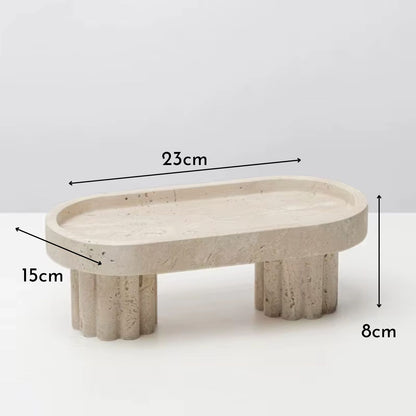 PREVENTA - Bandeja Decorativa Estilo Mármol Travertino Greco