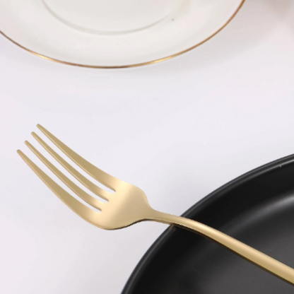 Set 36 Cubiertos Acero Inoxidable Ensalada y Postres