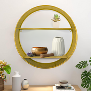 Estante Repisa Circular De 40 Cm Dorado