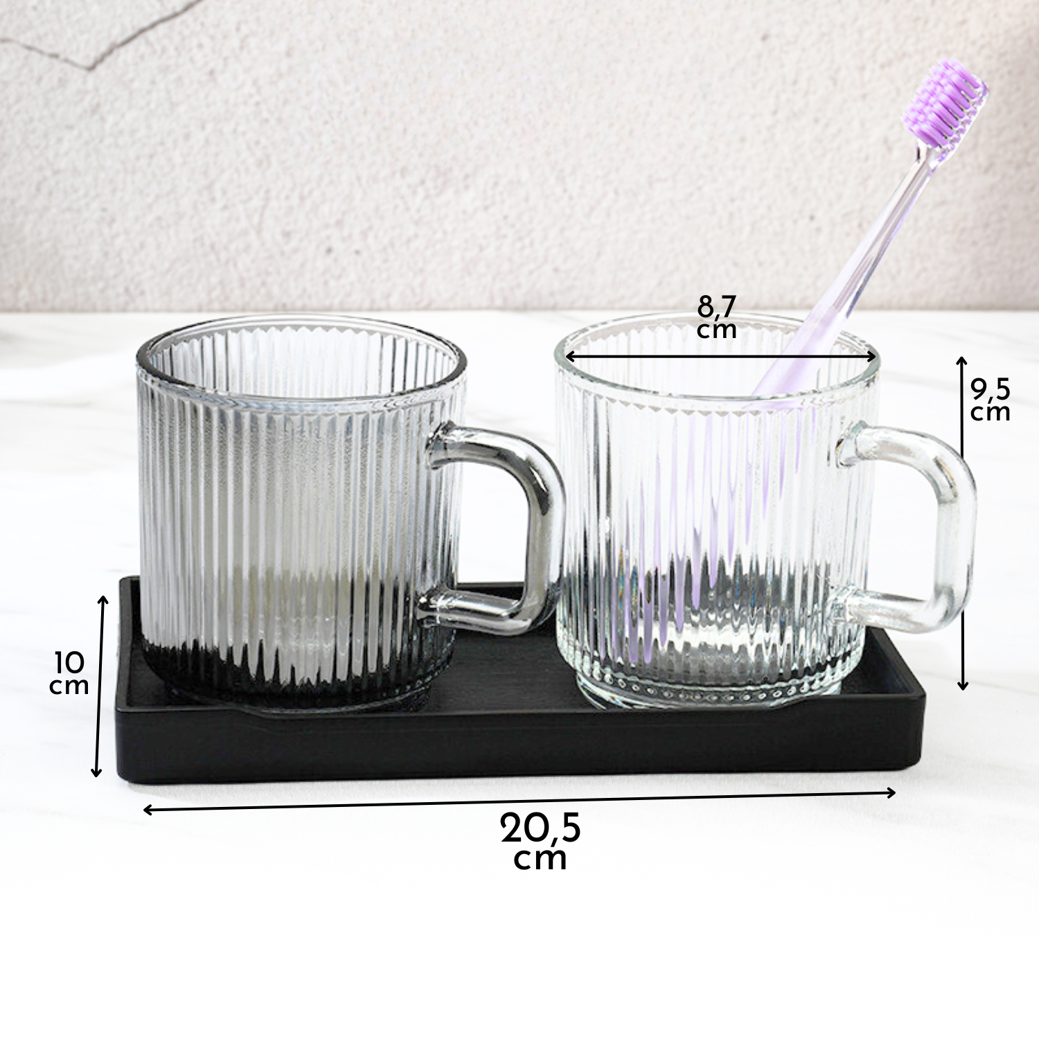 Vasos Organizadores Para Baño De Cristal