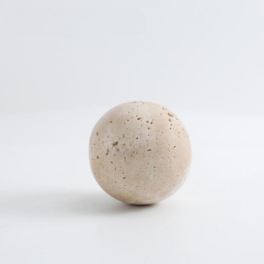 Esfera Orbis Piedra Travertino Figura Decorativa