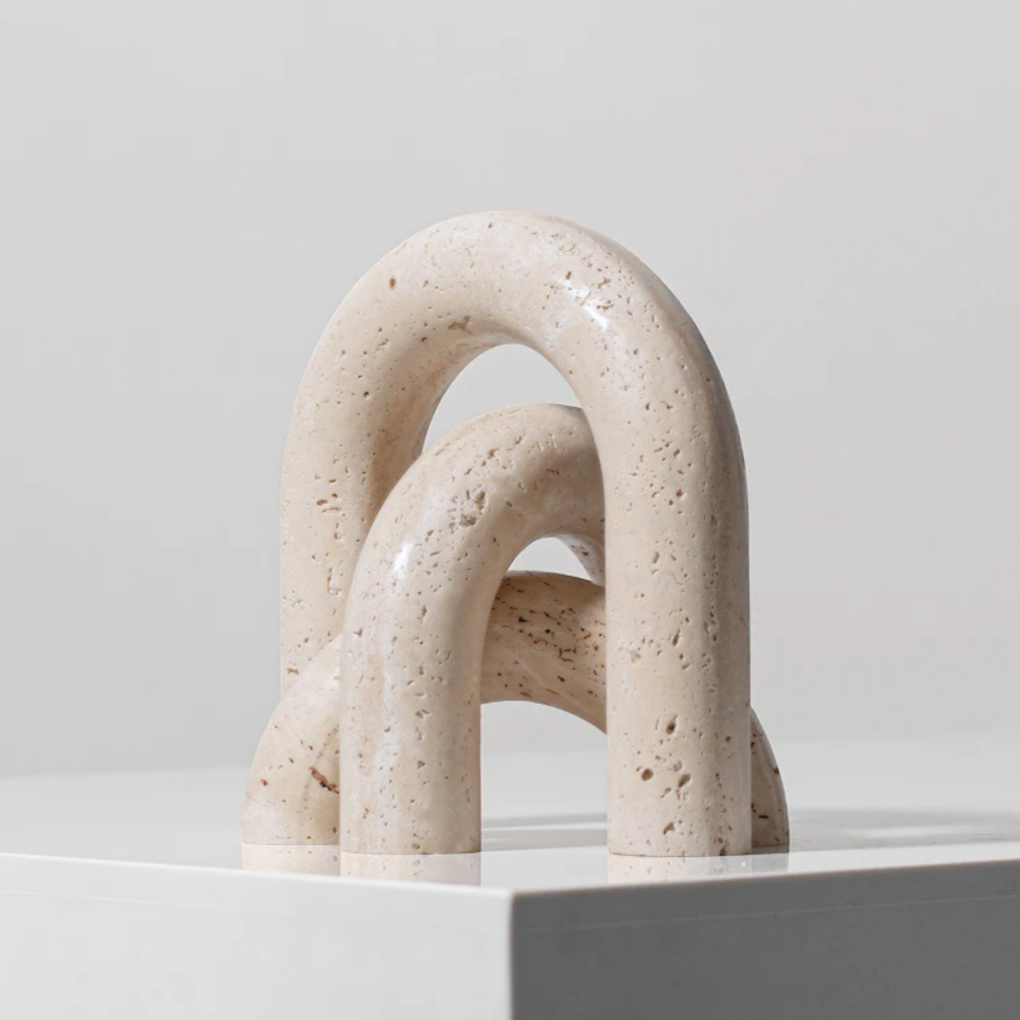 Set 3 Arcos Figura Deco Estilo Marmol Travertino