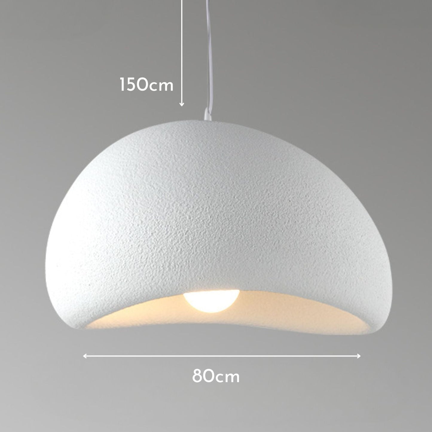 Lampara de Techo Wabi Sabi Crema 80cm