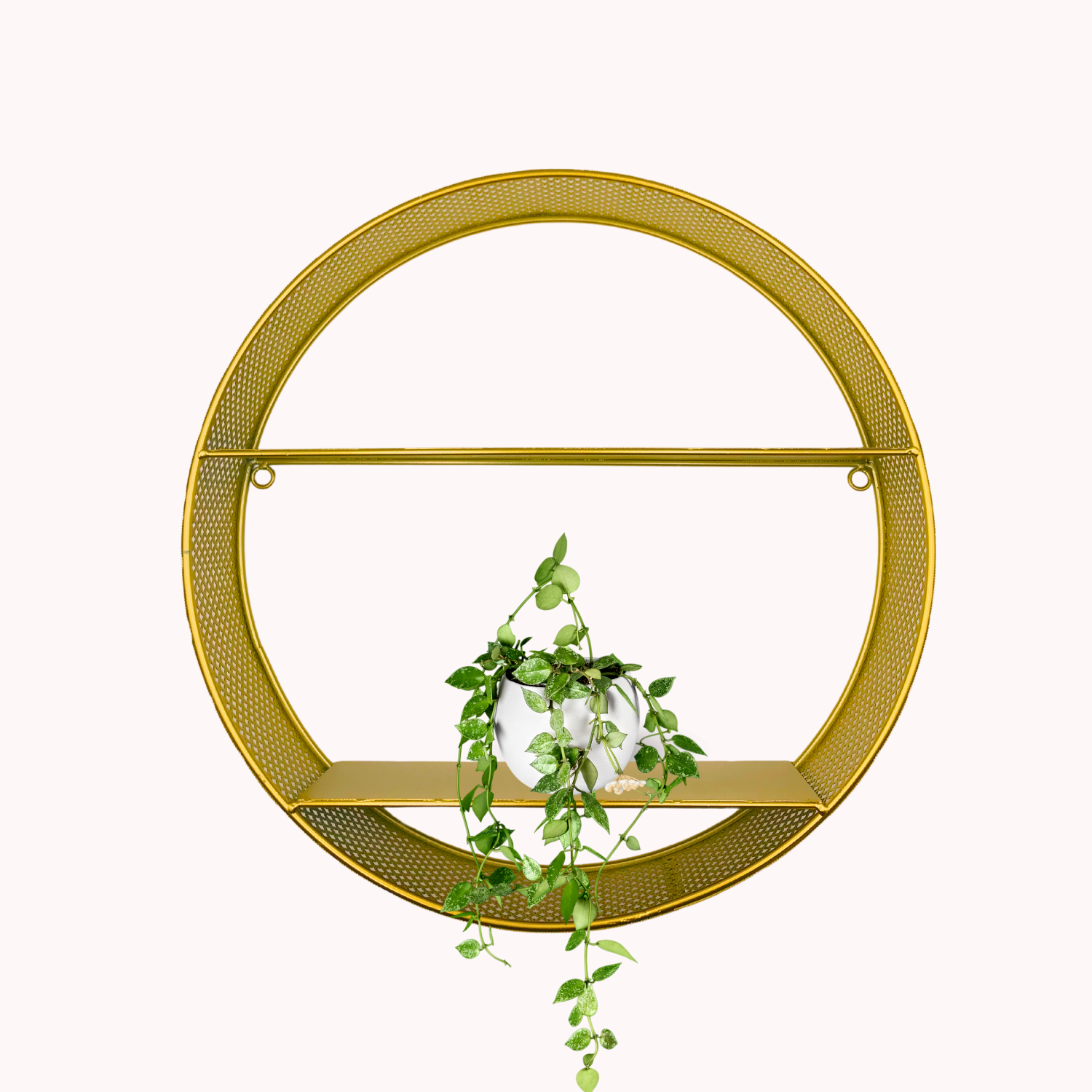 Estante Repisa Circular De 40 Cm Dorado