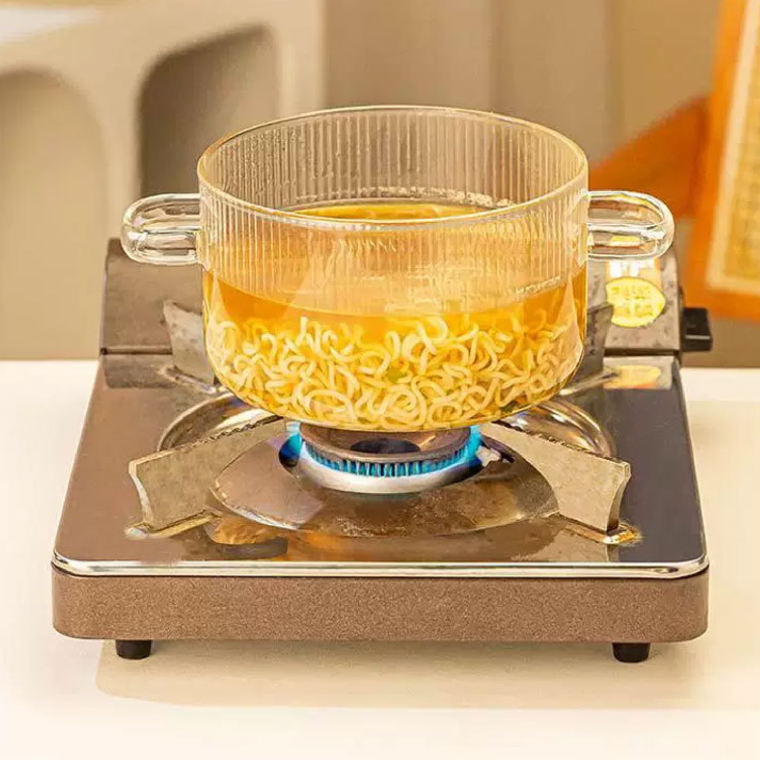 PREVENTA - Olla de Vidrio Oso Plateado Minimalista