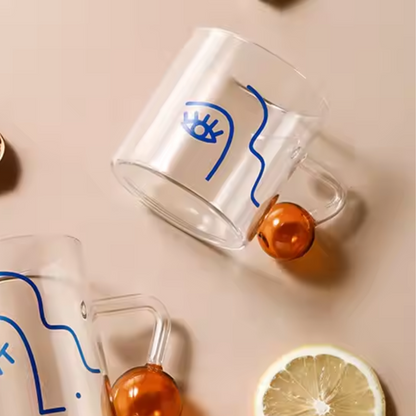 Set 2 Tazas para Café Diseño Arte 180ml