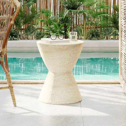 Mesa Lateral Estilo Piedra Cáliz