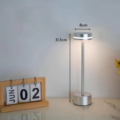 Lámpara Led Alta Recargable Plateado