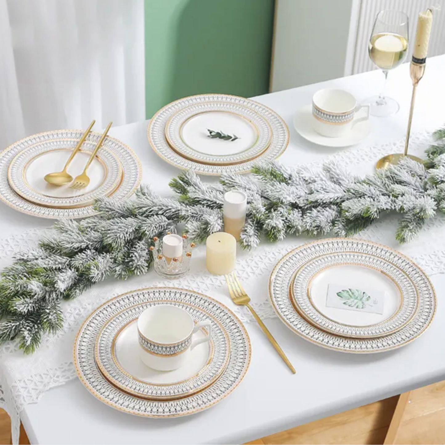 Set 36 Cubiertos Acero Inoxidable Ensalada y Postres