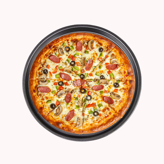 Molde Bandeja De Pizza Para Horno 35 Cm Negro