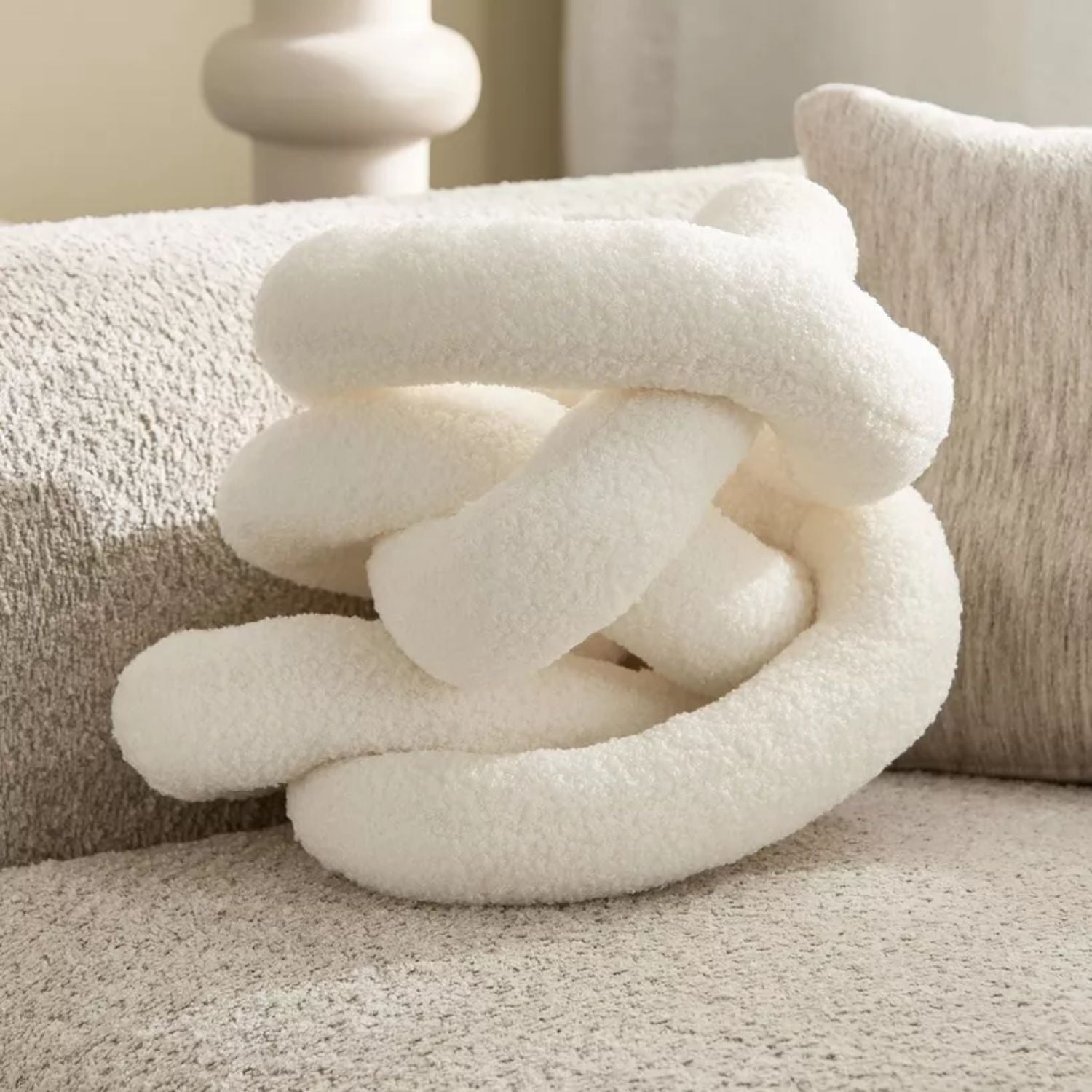 Cojín de Eslabones Nordic Blanc