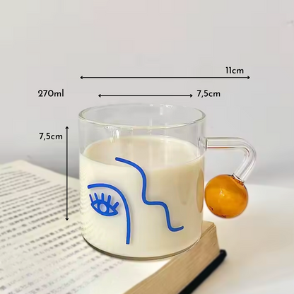 Set 2 Tazas para Café Diseño Arte 180ml