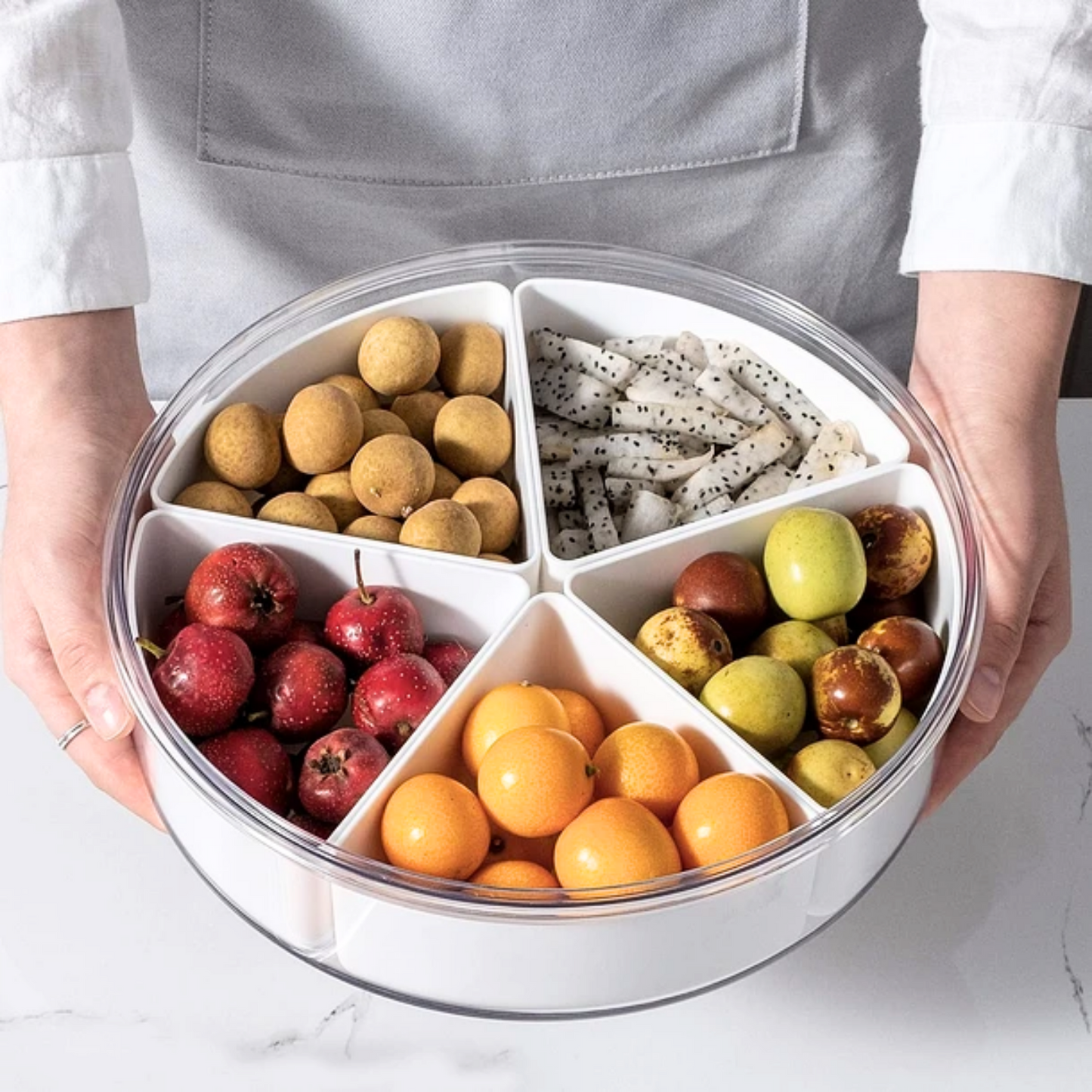 Contenedor 5 Divisiones Hermética Blanca