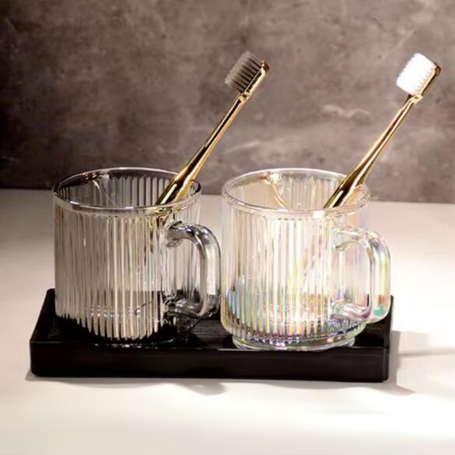 Vasos Organizadores Para Baño De Cristal