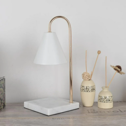 Lampara Calentadora de Velas Blanca