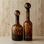 Botella Decantador Carey Animal Print de Vidrio 52 cm