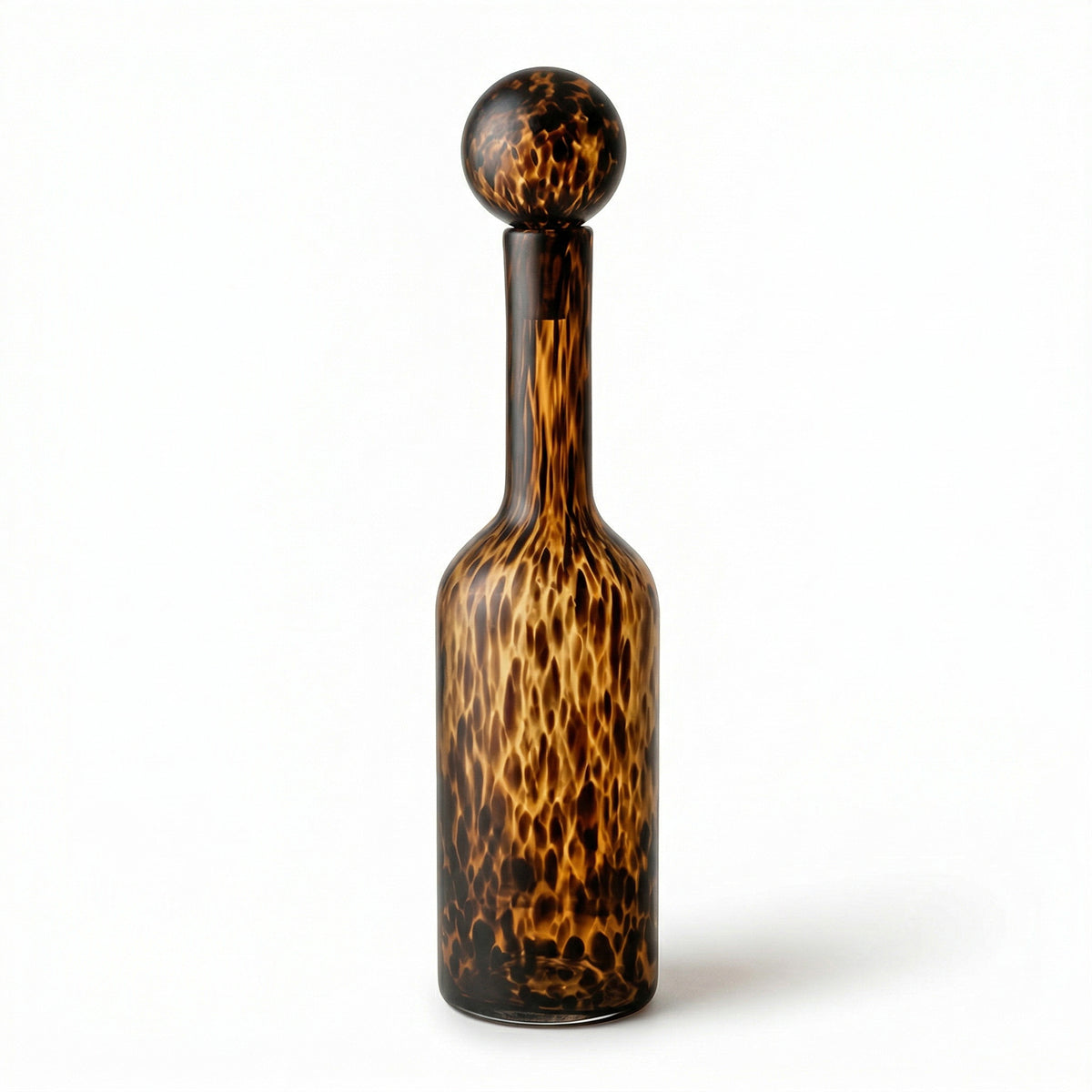 Botella Decantador Carey Animal Print de Vidrio 52 cm