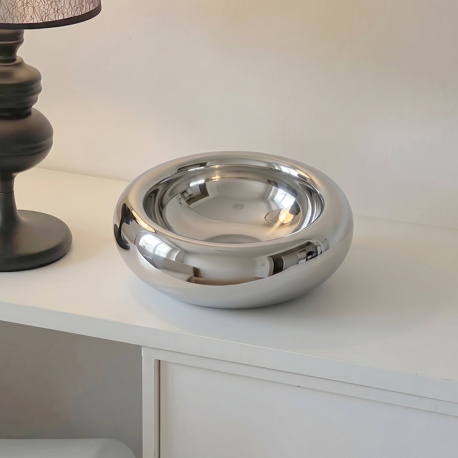 PREVENTA - Bowl Circular Silver de Acero Inoxidable
