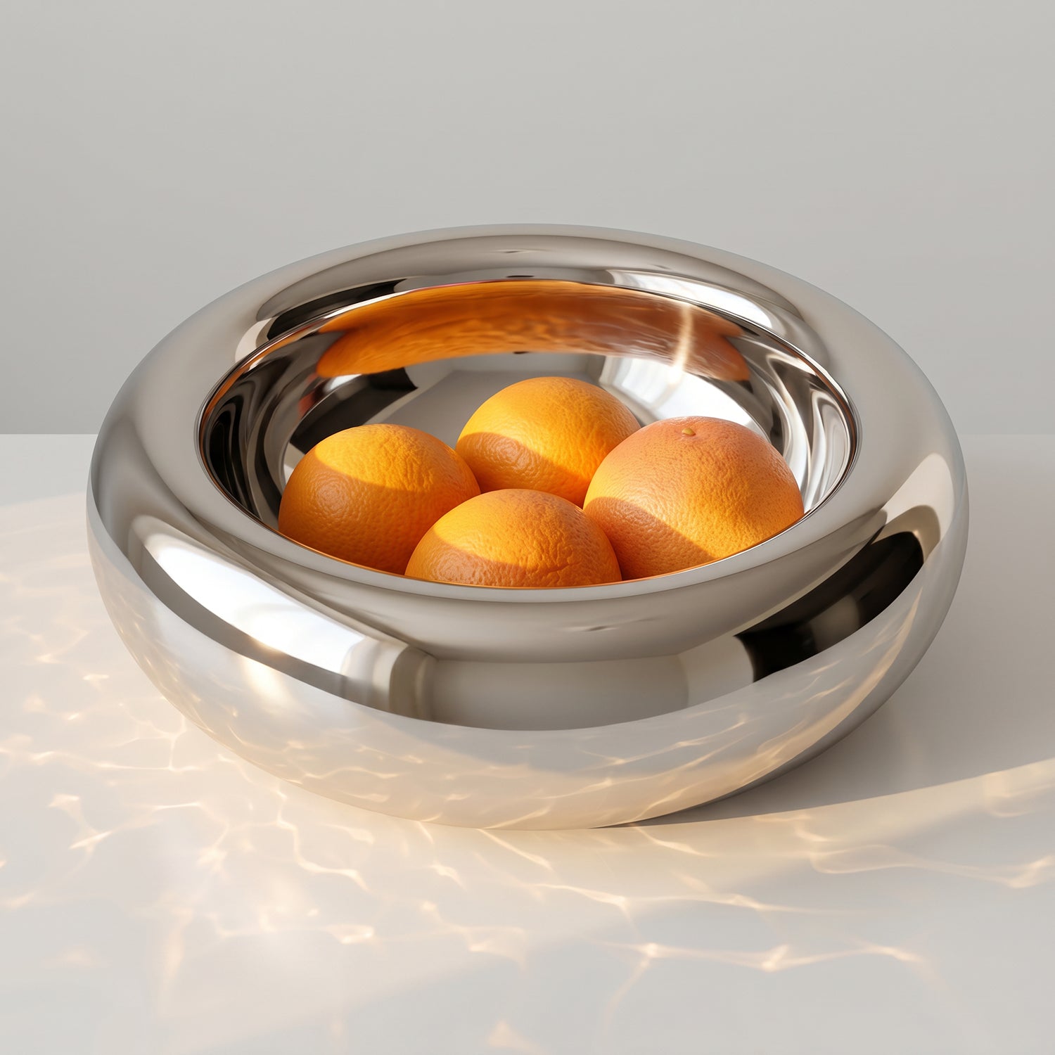PREVENTA - Bowl Circular Silver de Acero Inoxidable