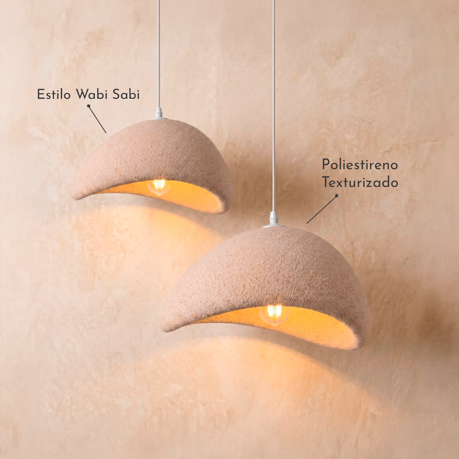 PREVENTA - Lámpara de Techo Wabi Sabi Arena 40cm
