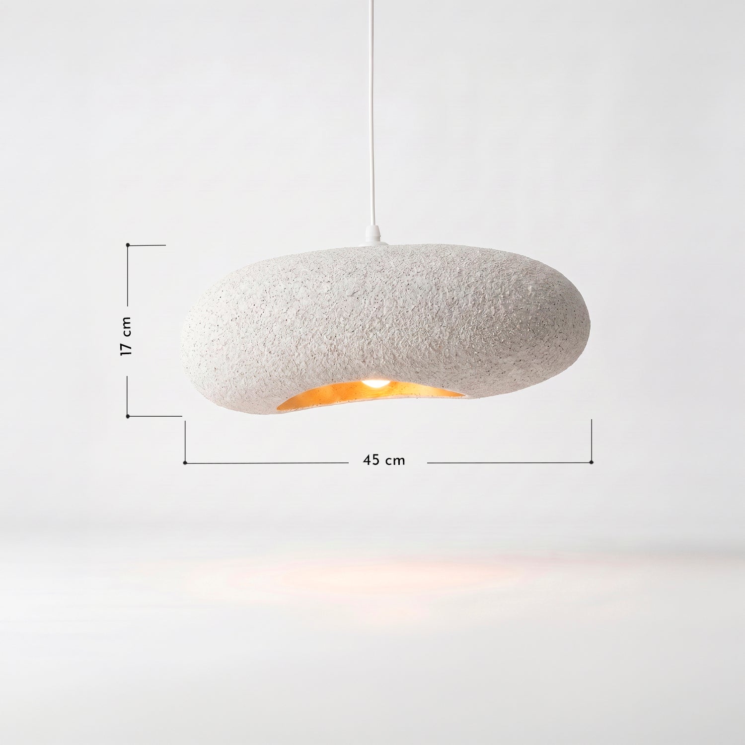 PREVENTA - Lámpara de Techo Wabi Sabi Blanco Moteado 45 cm