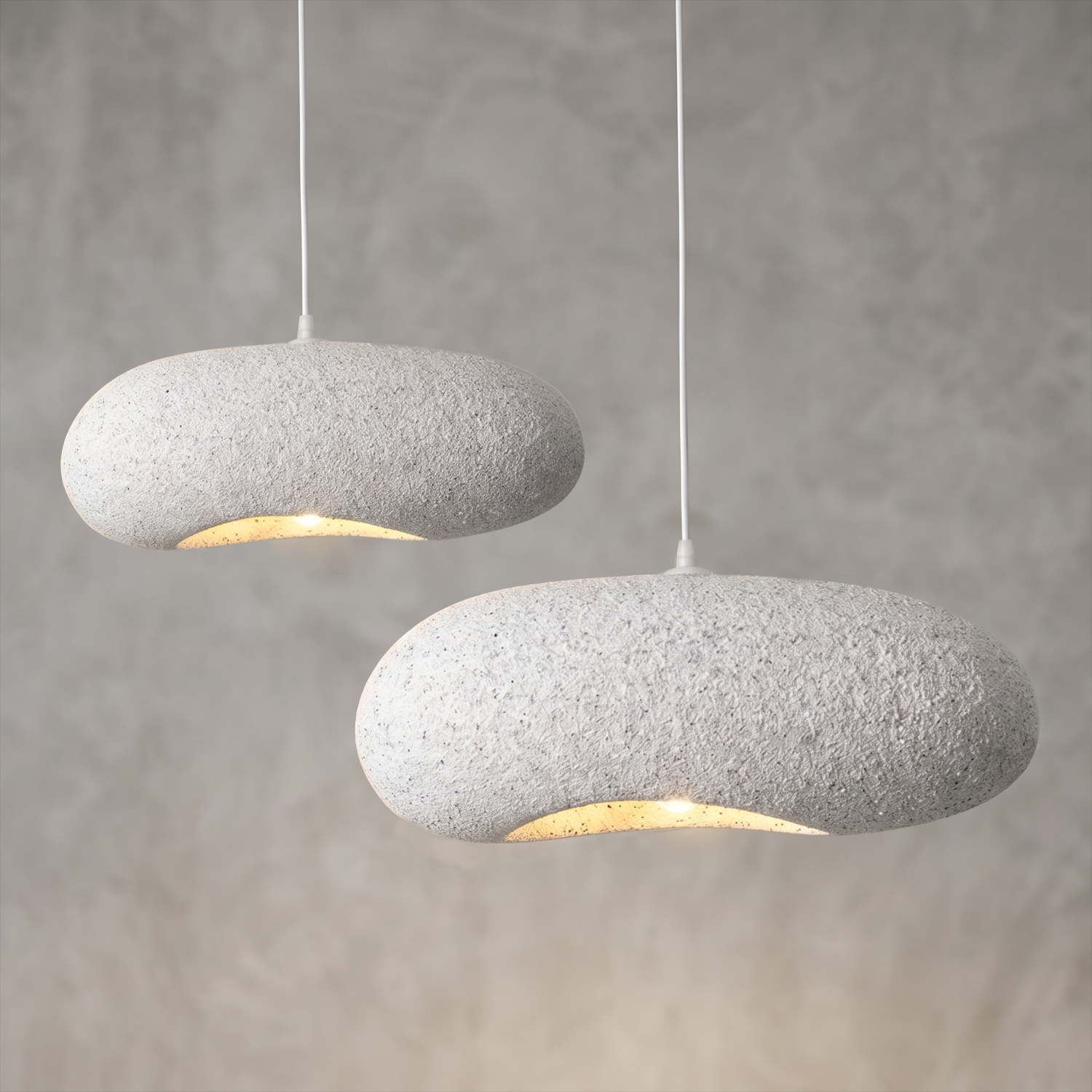PREVENTA - Lámpara de Techo Wabi Sabi Blanco Moteado 45 cm