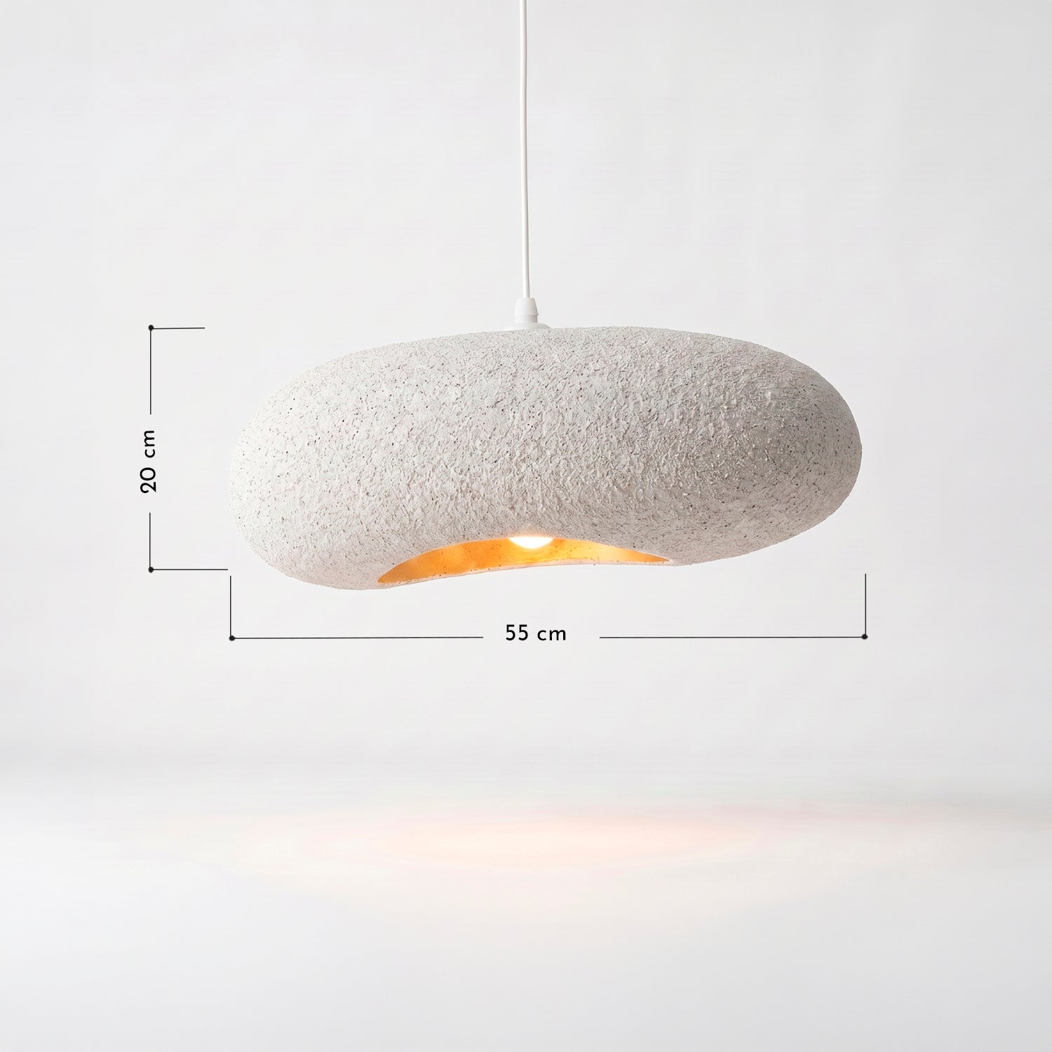 PREVENTA - Lámpara de Techo Wabi Sabi Blanco Moteado 55 cm
