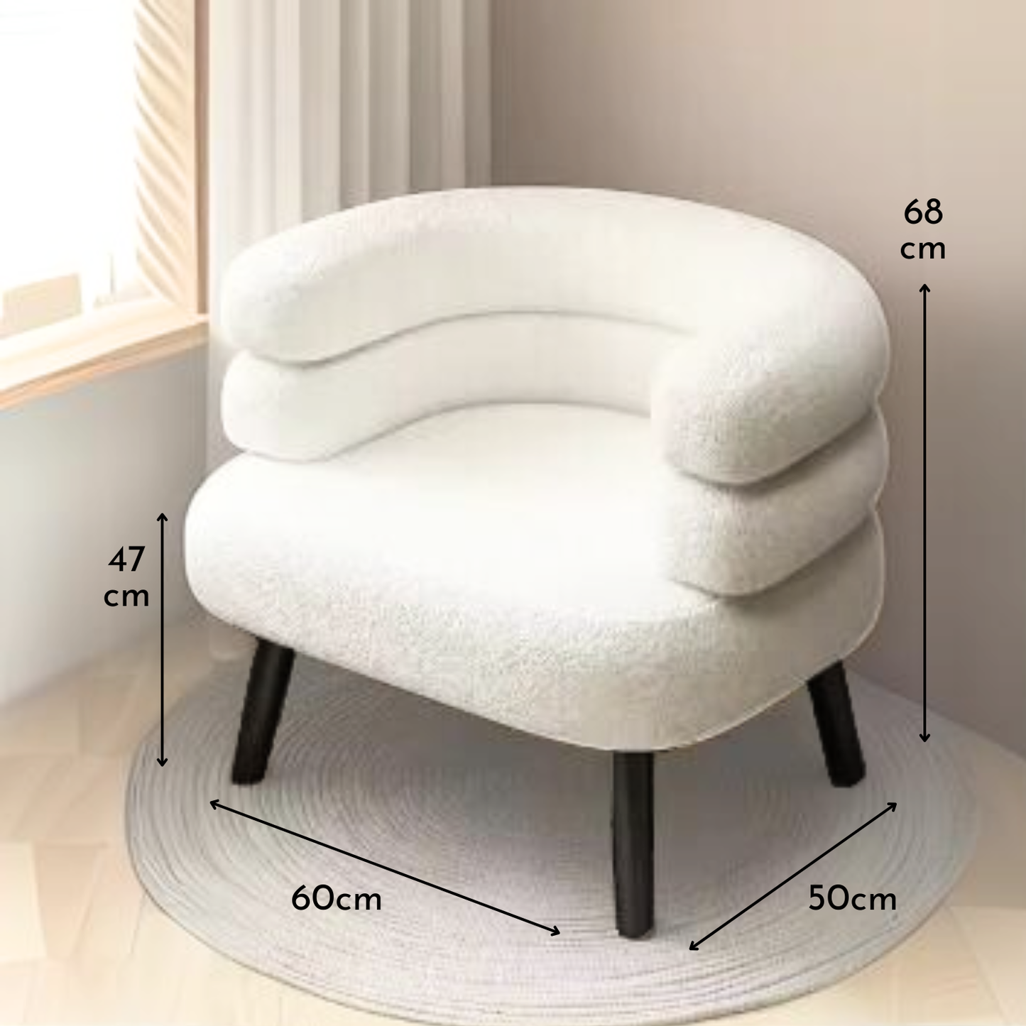 Sitial Nórdico Sala de Estar