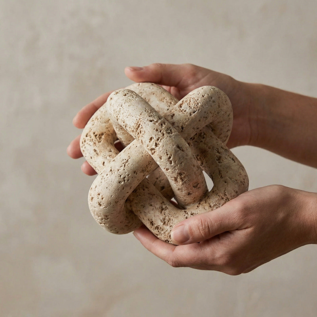 PREVENTA - Nudo de eslabones Decorativos Roma de Travertino