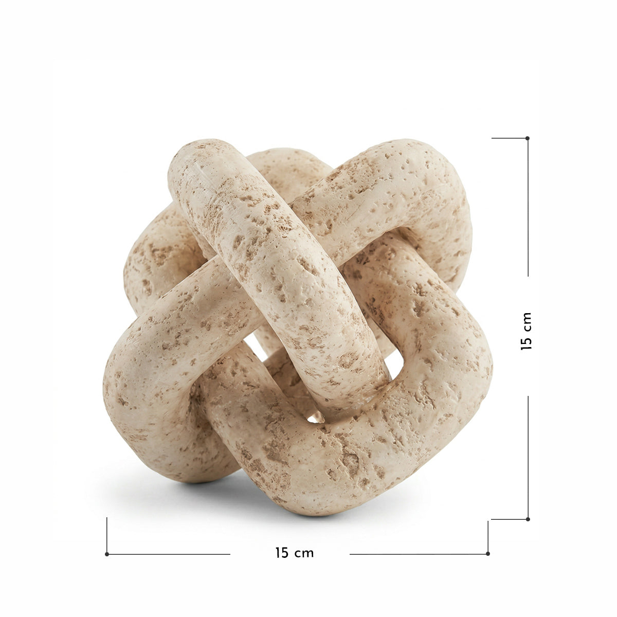 PREVENTA - Nudo de eslabones Decorativos Roma de Travertino