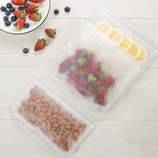 Pack De 3 Bolsas Herméticas De Silicona Para Alimentos