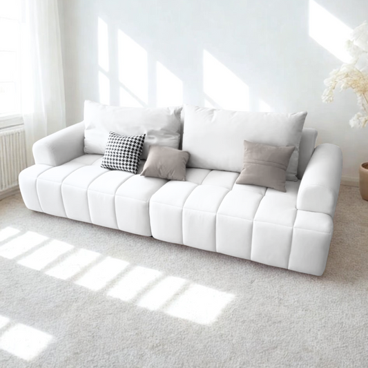 PREVENTA - Sofa Seccional Moderno Blanco Lounge 208cm