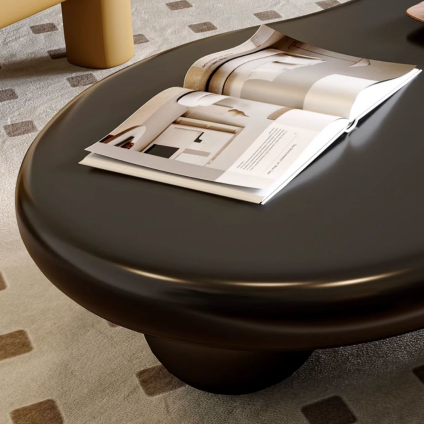 PREVENTA - Mesa de Centro Irregular Negro Sphere