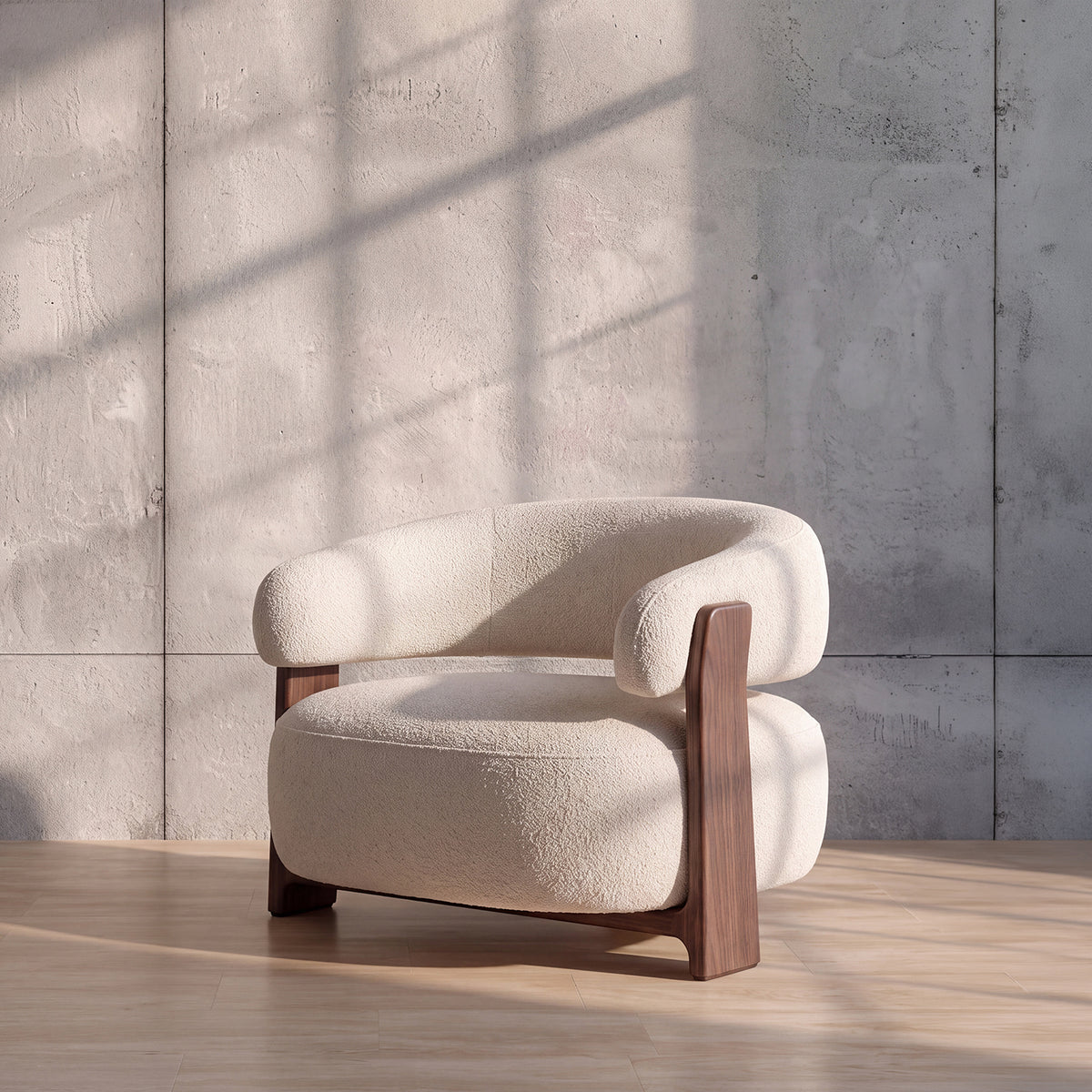 PREVENTA - Sofá Bouclé Madera Beige