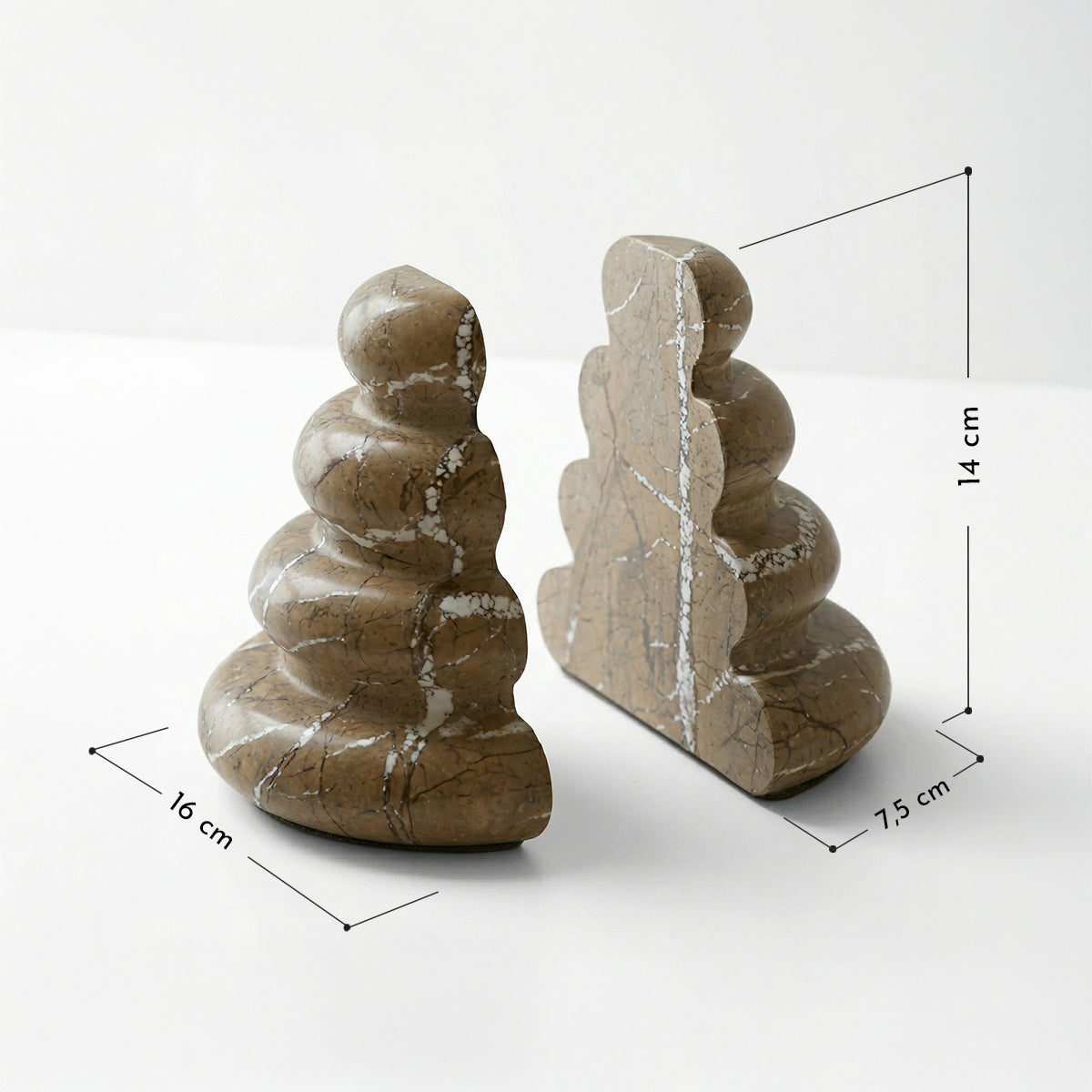 PREVENTA - Sujetalibros de Mármol Emperador