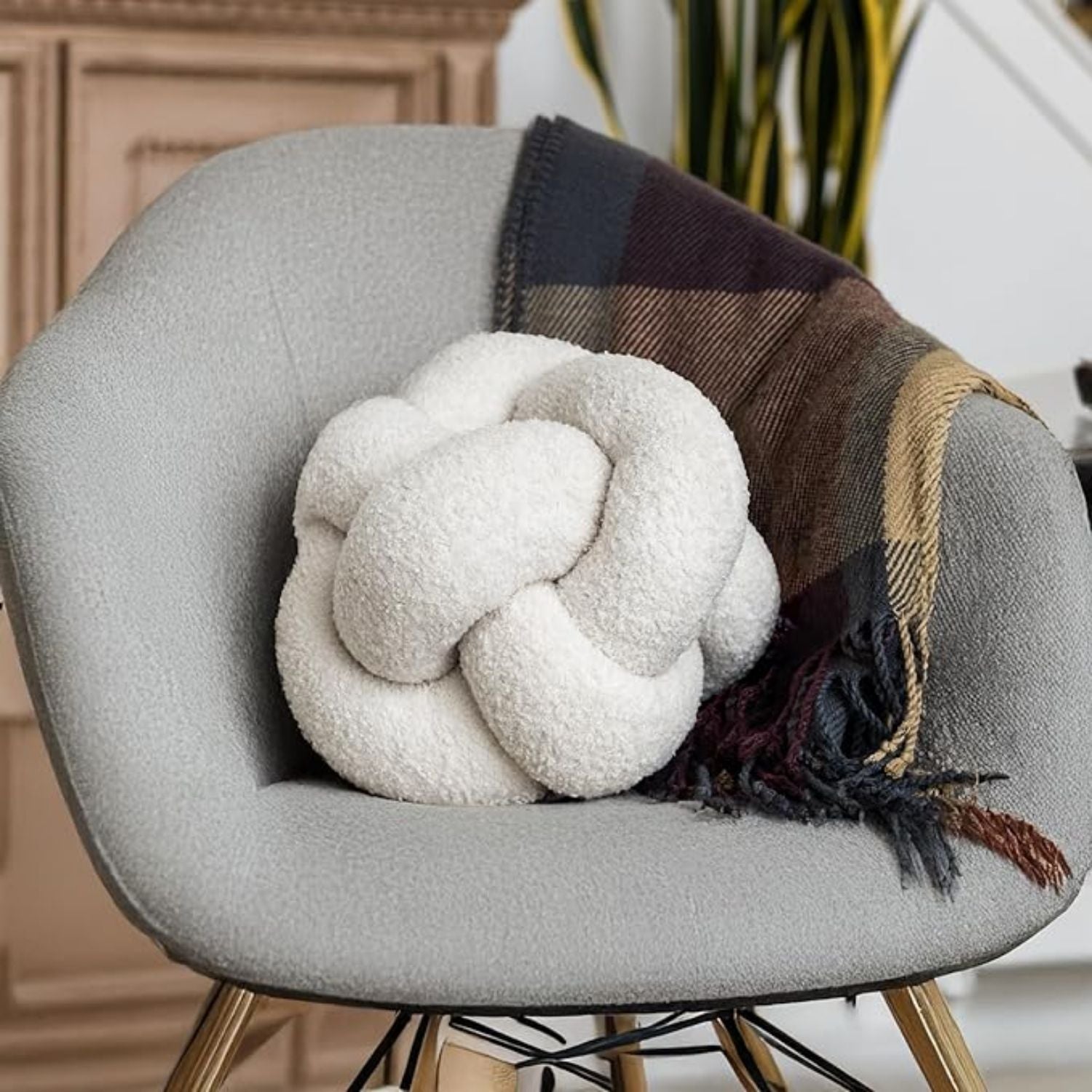 Cojín Nudo Nude Bouclé Deco