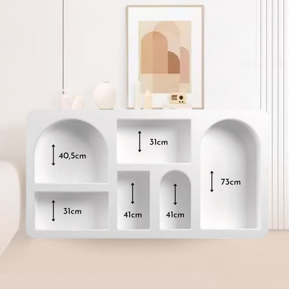 Aparador Organizador Geométrico Bogen Marfil Mediano