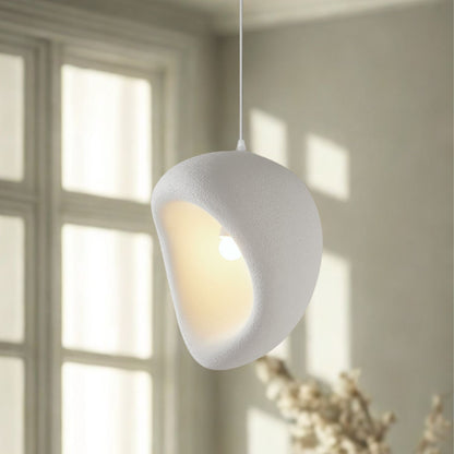 Lampara Colgante Japandi Zen Textura Ovo