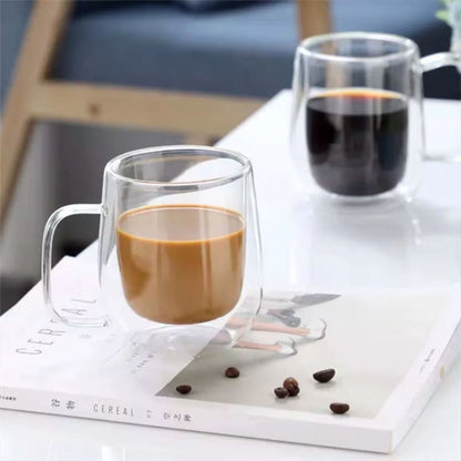 Taza De Cafe Doble Vidrio 250 Ml