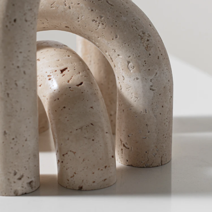 Set 3 Arcos Figura Deco Estilo Marmol Travertino