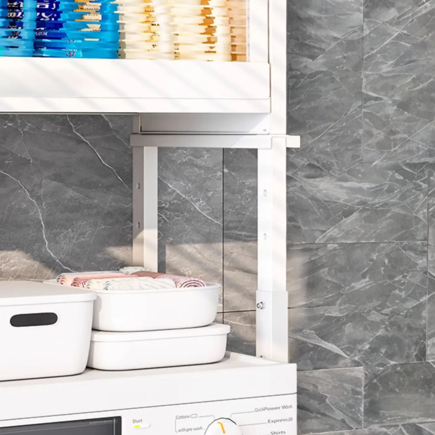 Estante de Lavandería Mueble Rack Blanco