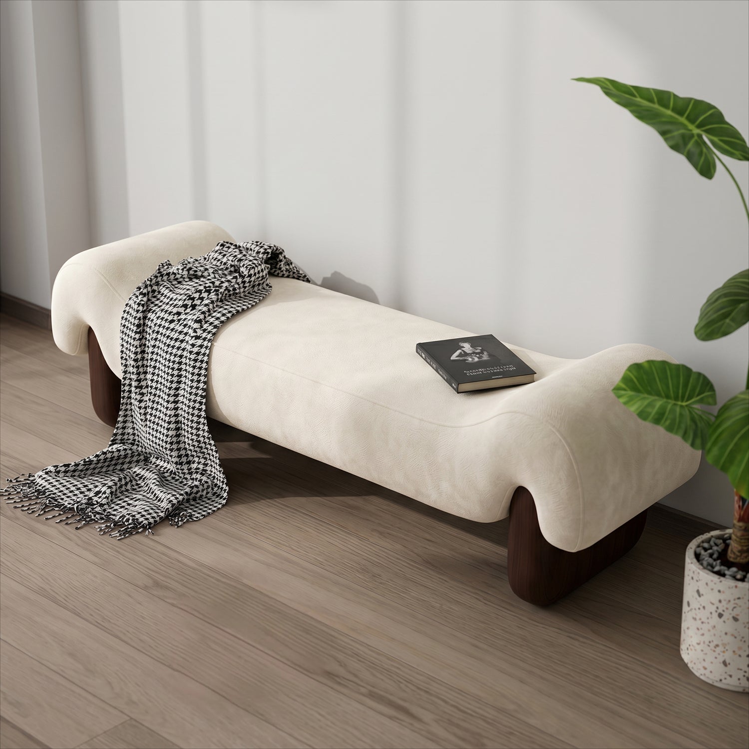 PREVENTA - Banqueta Otomana Chenille Velvet Line