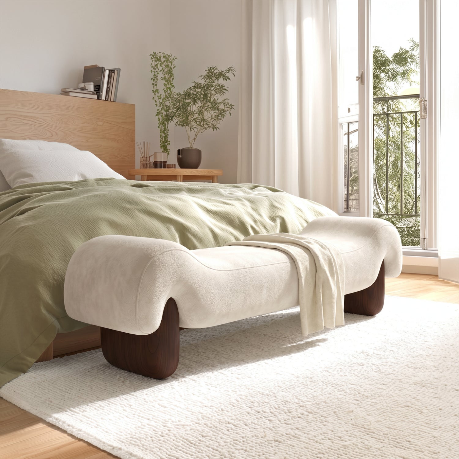 PREVENTA - Banqueta Otomana Chenille Velvet Line