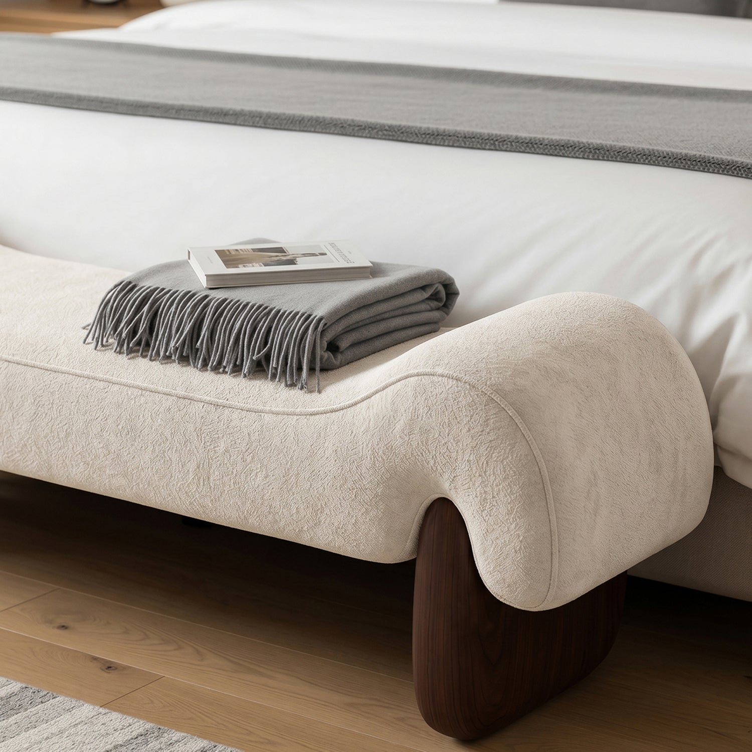 PREVENTA - Banqueta Otomana Chenille Velvet Line