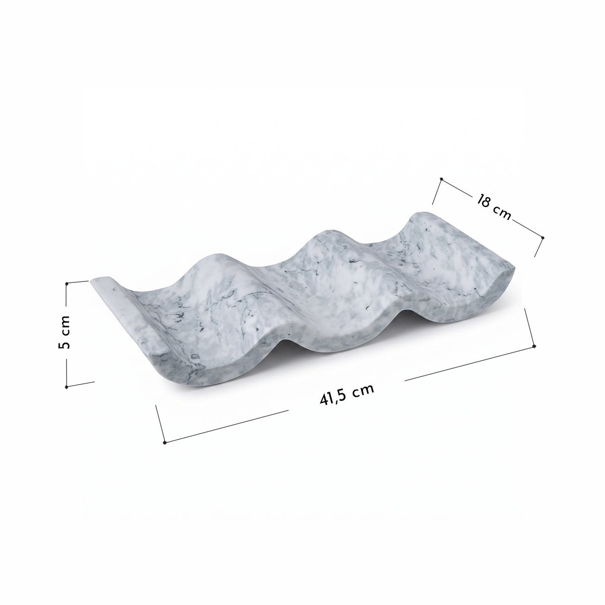 PREVENTA - Botellero Wavy Horizontal de Mármol Gris