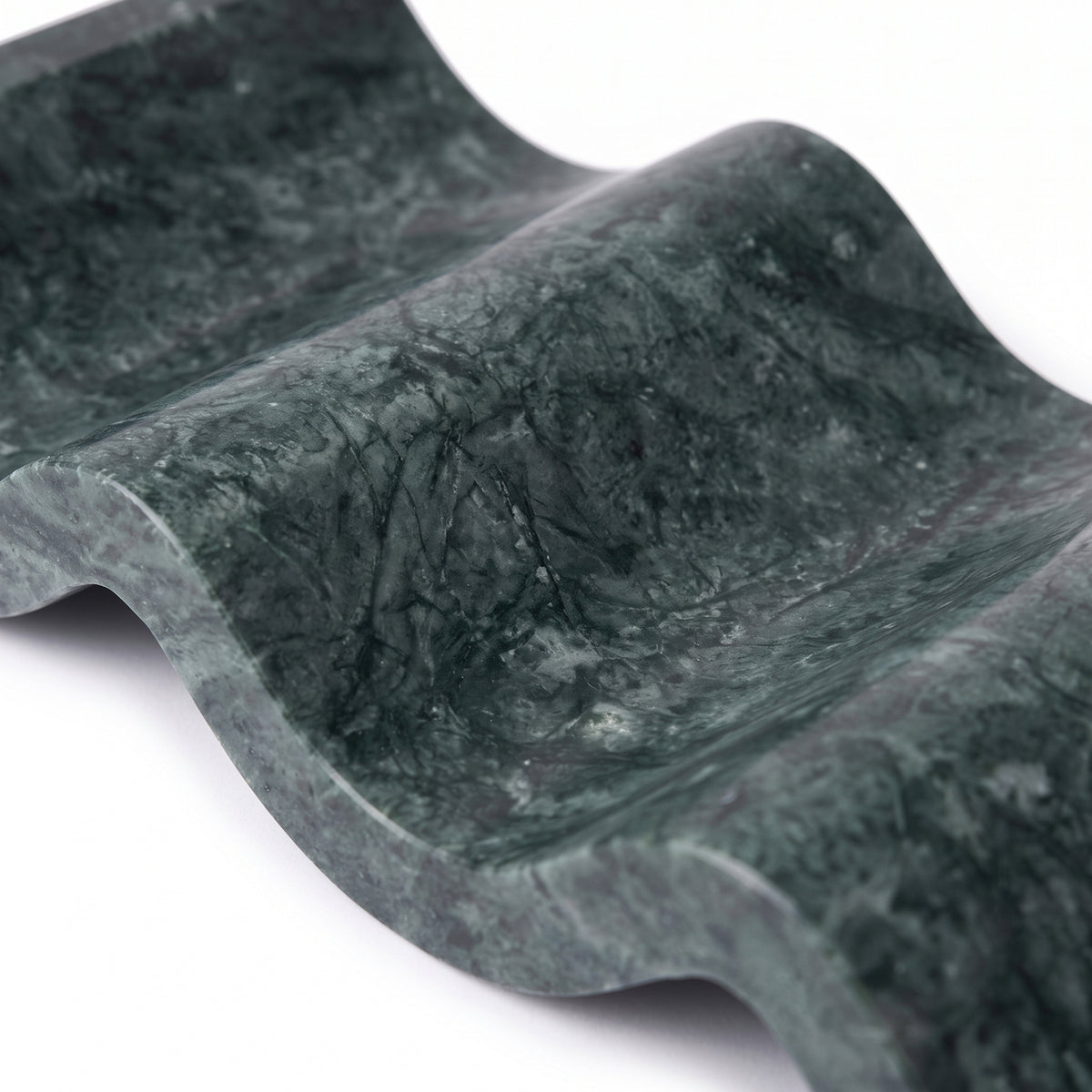 PREVENTA - Botellero Wavy Horizontal de Mármol Verde
