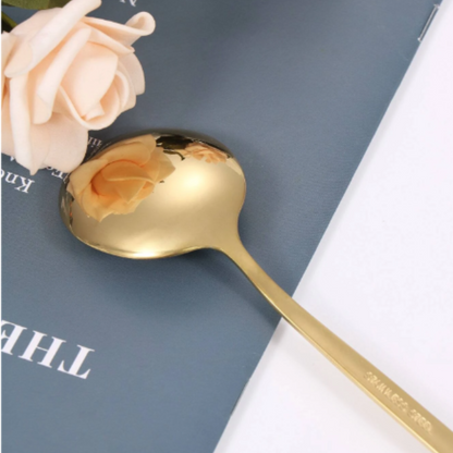 Set 36 Cubiertos Acero Inoxidable Ensalada y Postres